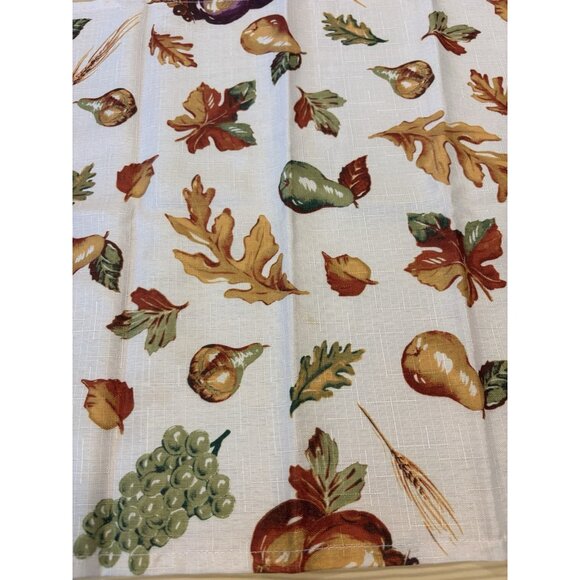 Set (7) Pear/grape/wheat/leaves Fall Table Linens Warm Thanksgiving Autumn Earth - Picture 5 of 5